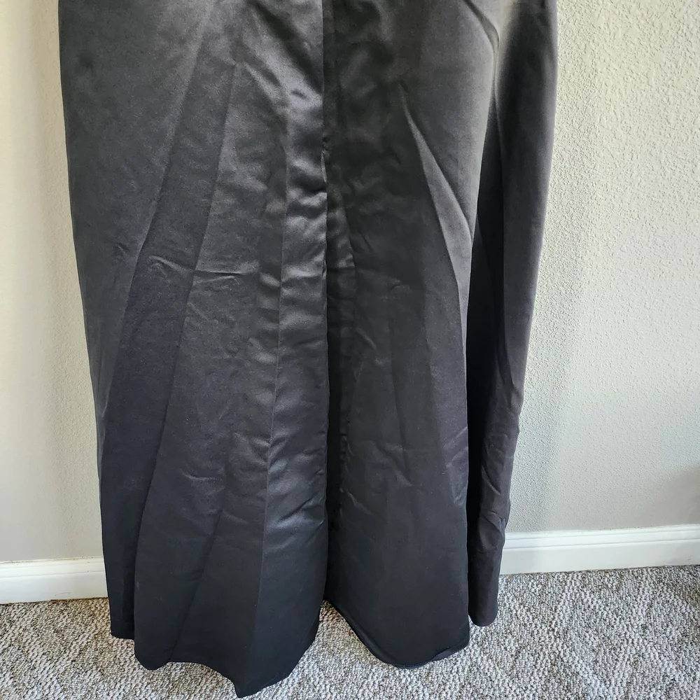 A-line One Shoulder Floor-Length Satin Bridesmaid/ Formal Dress - Picture 12 of 12